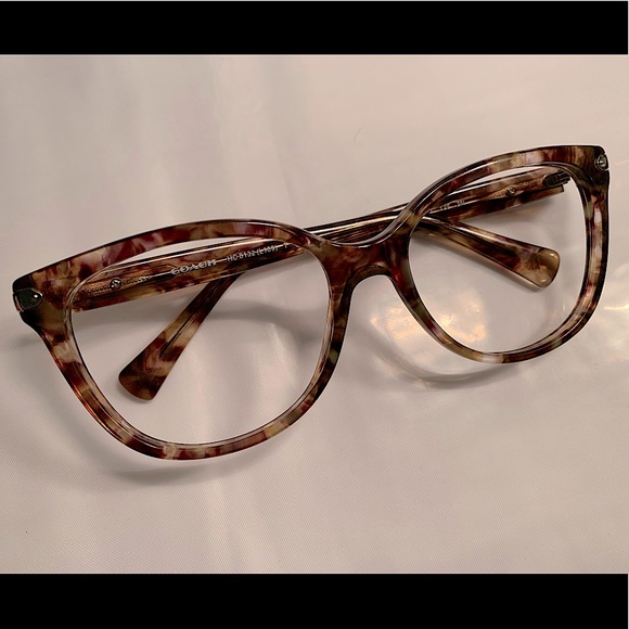 Coach Prescription Glasses or Sunglasses in Confetti Light Brown - Picture 1 of 12
